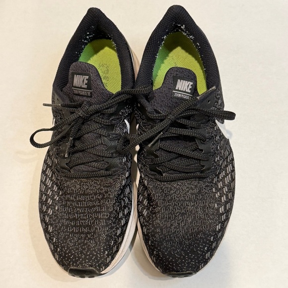 Nike Zoom Pegasus 35 Womens Running Shoes Black White Athletic Road Trainers - Picture 7 of 12